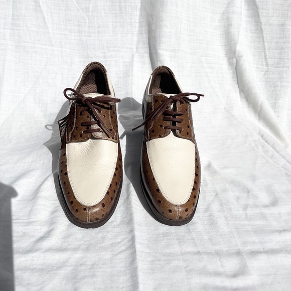 TEHAMA Men’s Golf shoes. Hang ‘Em Dy. New with tags. Size 7.5  Brown and… - Picture 1 of 6